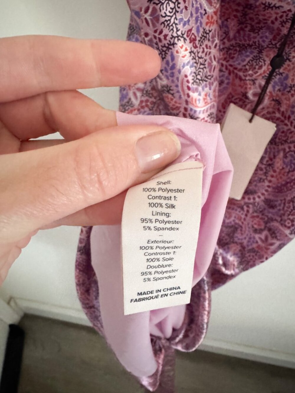 NWT Cinq a Sept Pink Paisley Ryder Mini Dress 4 - Picture 7 of 7